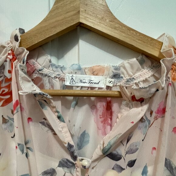 Rosy Pink Floral Midi Dress - Picture 2 of 3